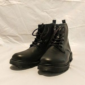 Black combat boots size 3 kids